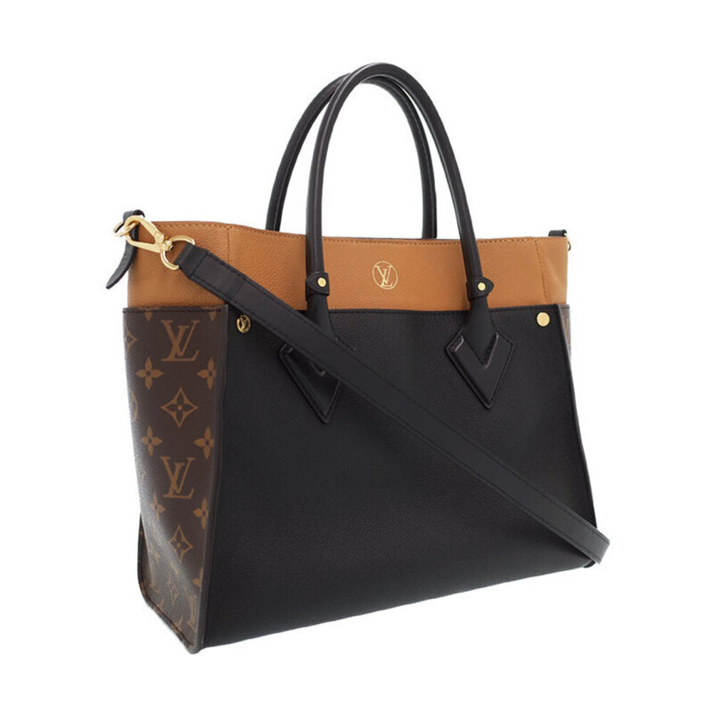 Louis Vuitton Side Monogram On Brown Leather My Bag